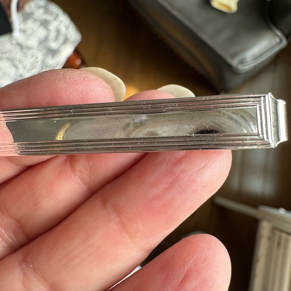 LaMode Sterling Silver Bar Tie Clip - Picture 1 of 7